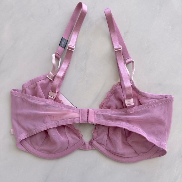 NWT Victoria’s Secret 34DD Sexy Tee Unlined Lace Demi Bra in Dusky Mauve - Picture 4 of 5